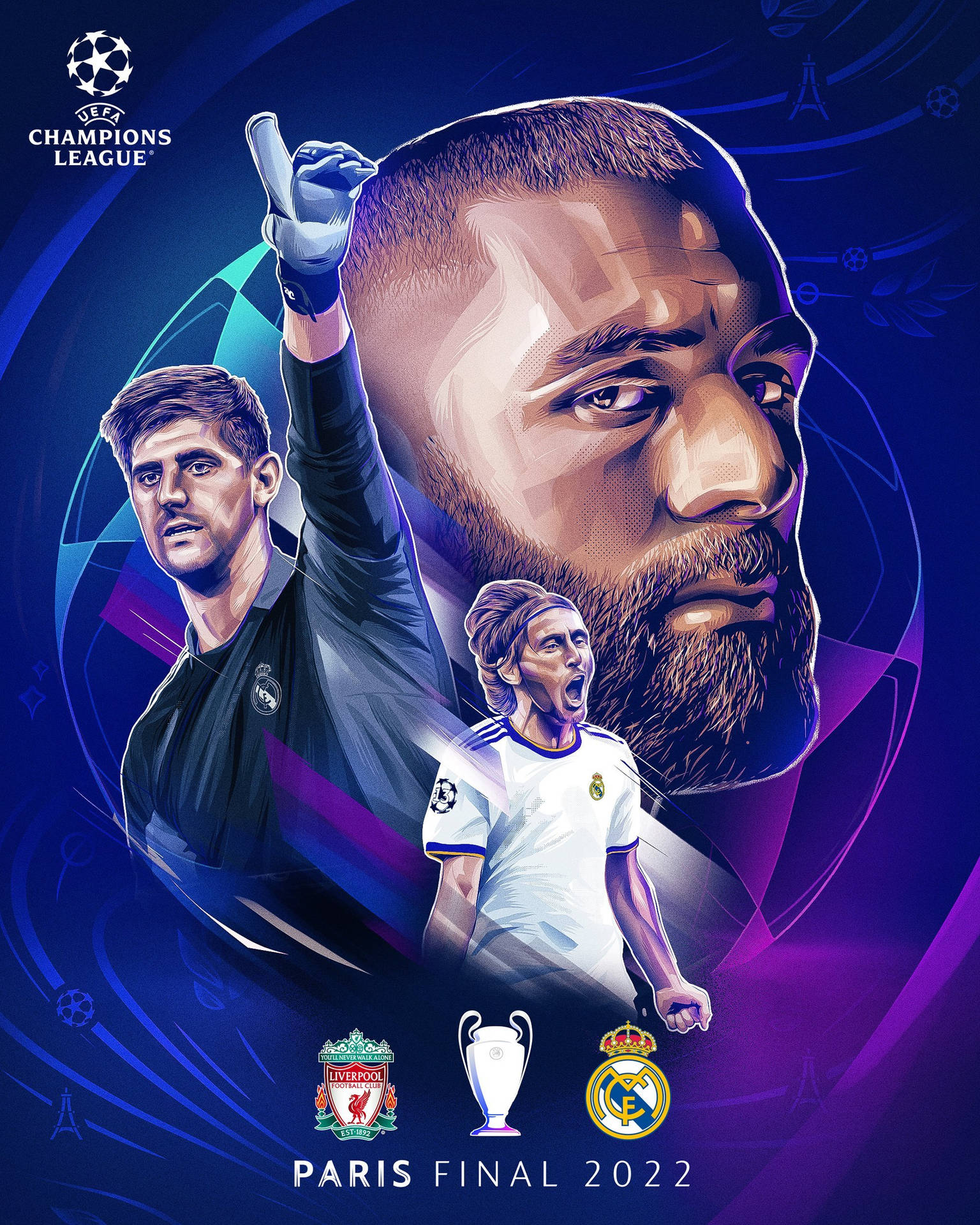 Champions League 2022 Finaler Plakat Wallpaper
