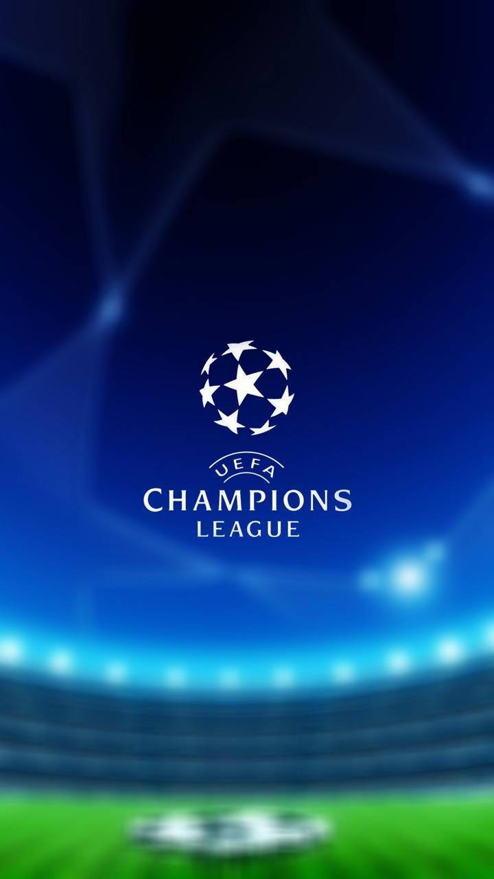 Championsleague-logotypen På Stadion. Wallpaper