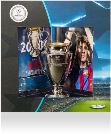 Champions League Trophyand Commemorative Booklet PNG