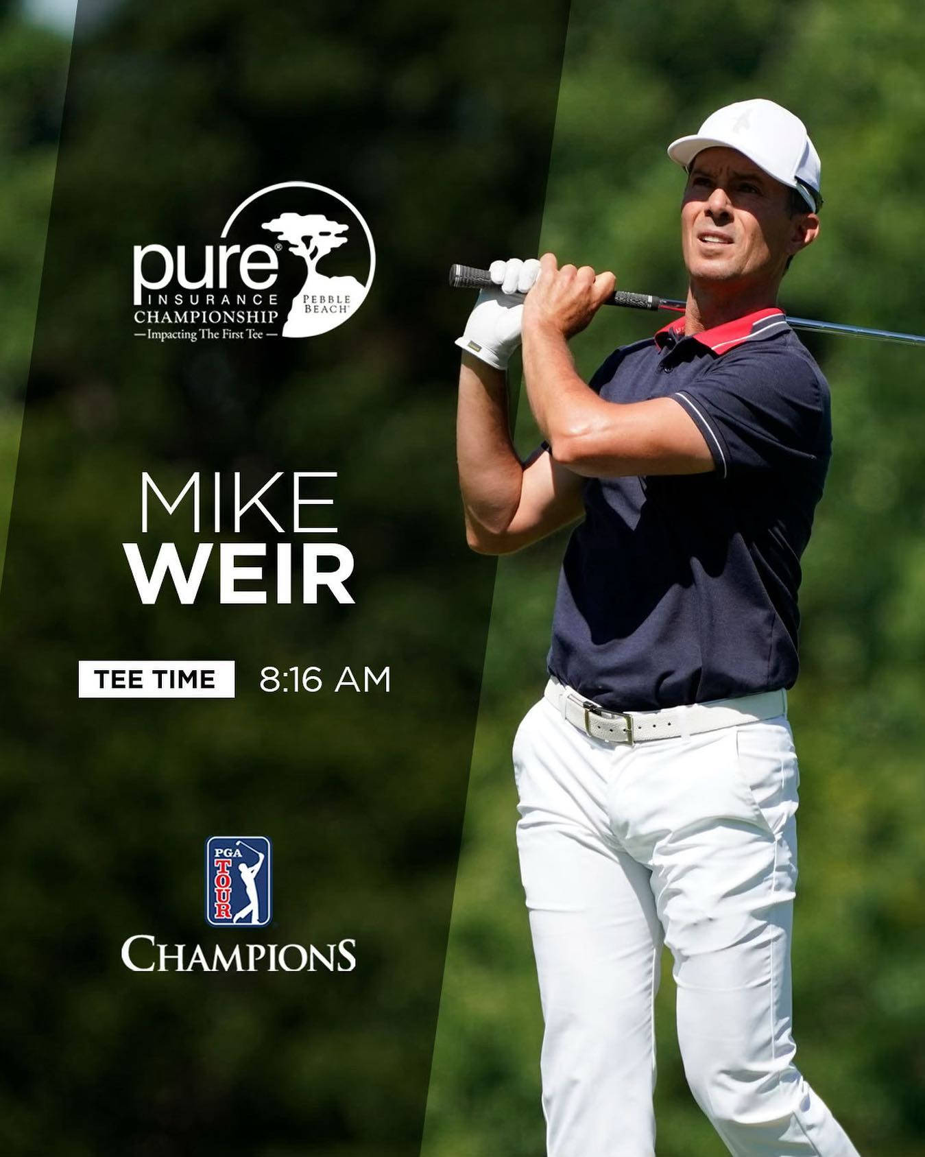 Celebrated golfer Mike Weir in action. Wallpaper