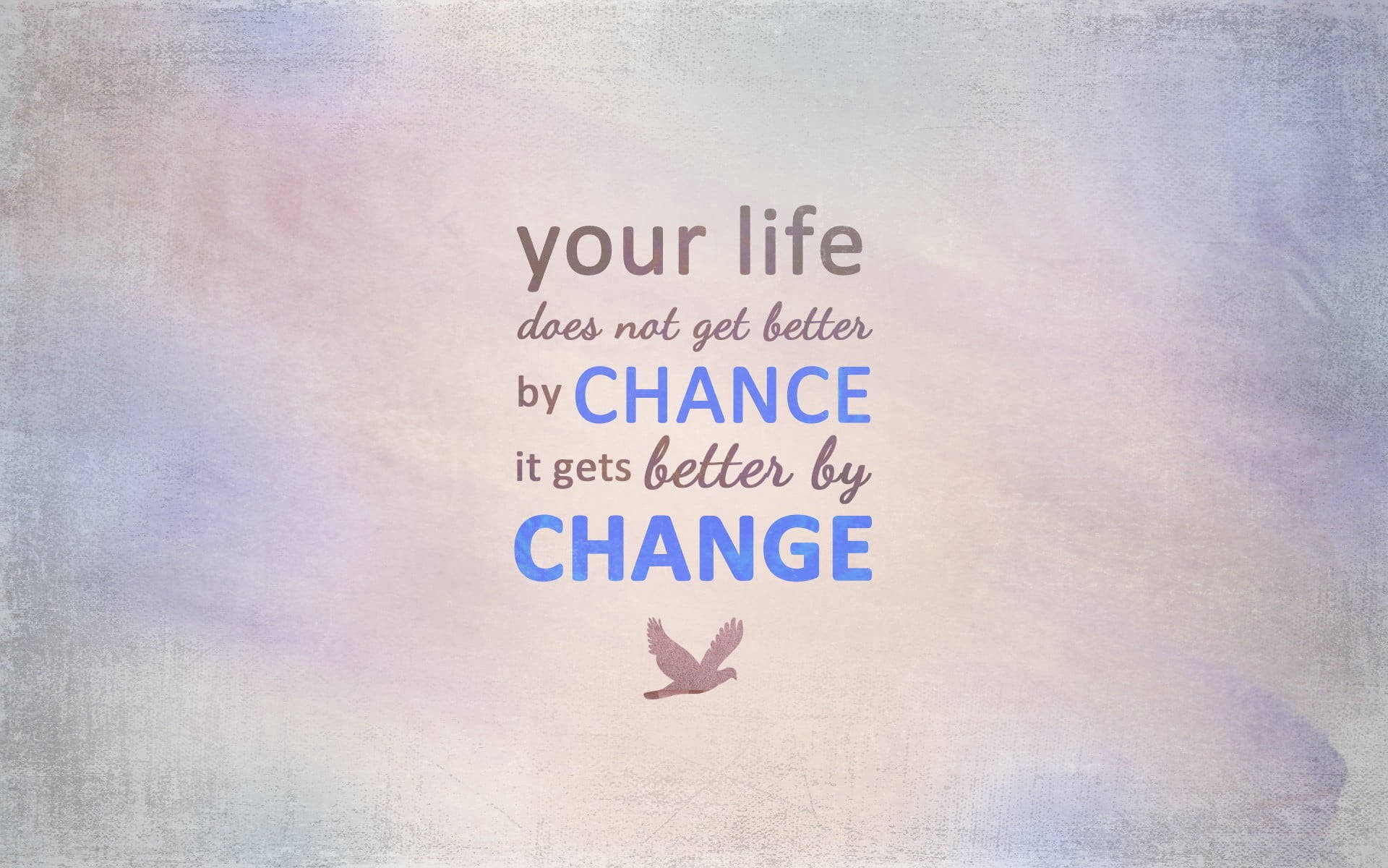 Chance And Change Life Quotes Wallpaper