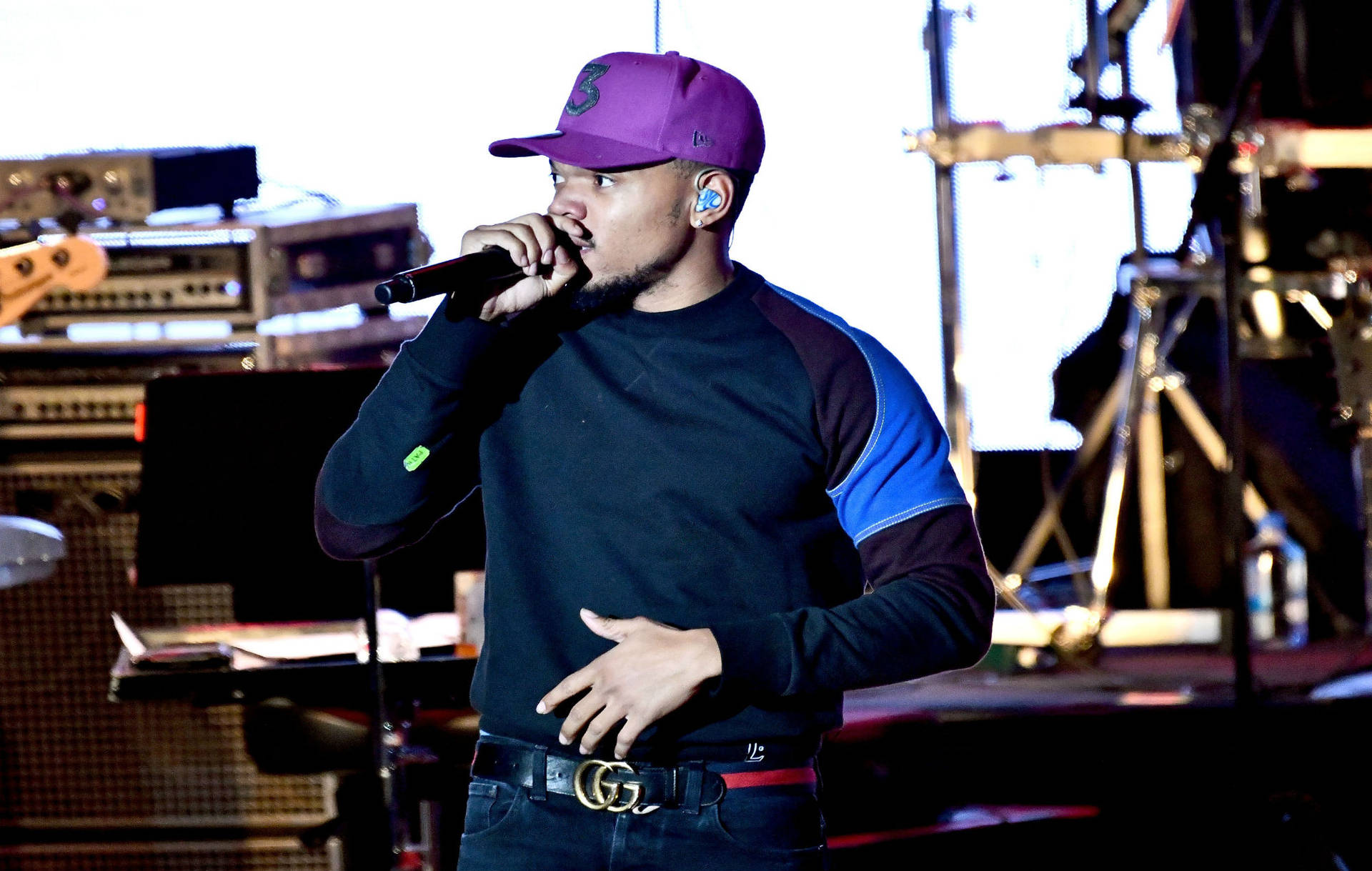 Chance The Rapper Purple Cap Wallpaper