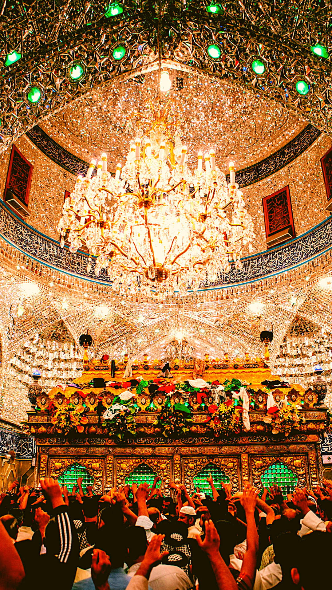 Chandelier Imam Hossain Shrine Karbala Wallpaper