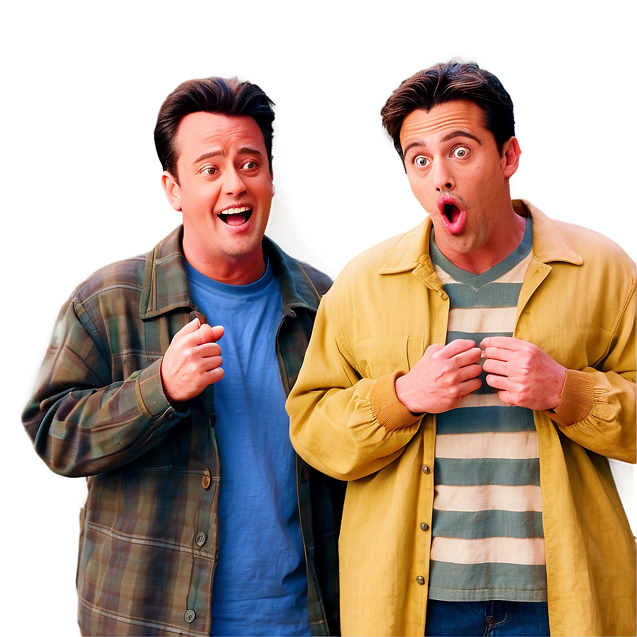 Chandler Bing And Joey Tribbiani Png 06242024 PNG