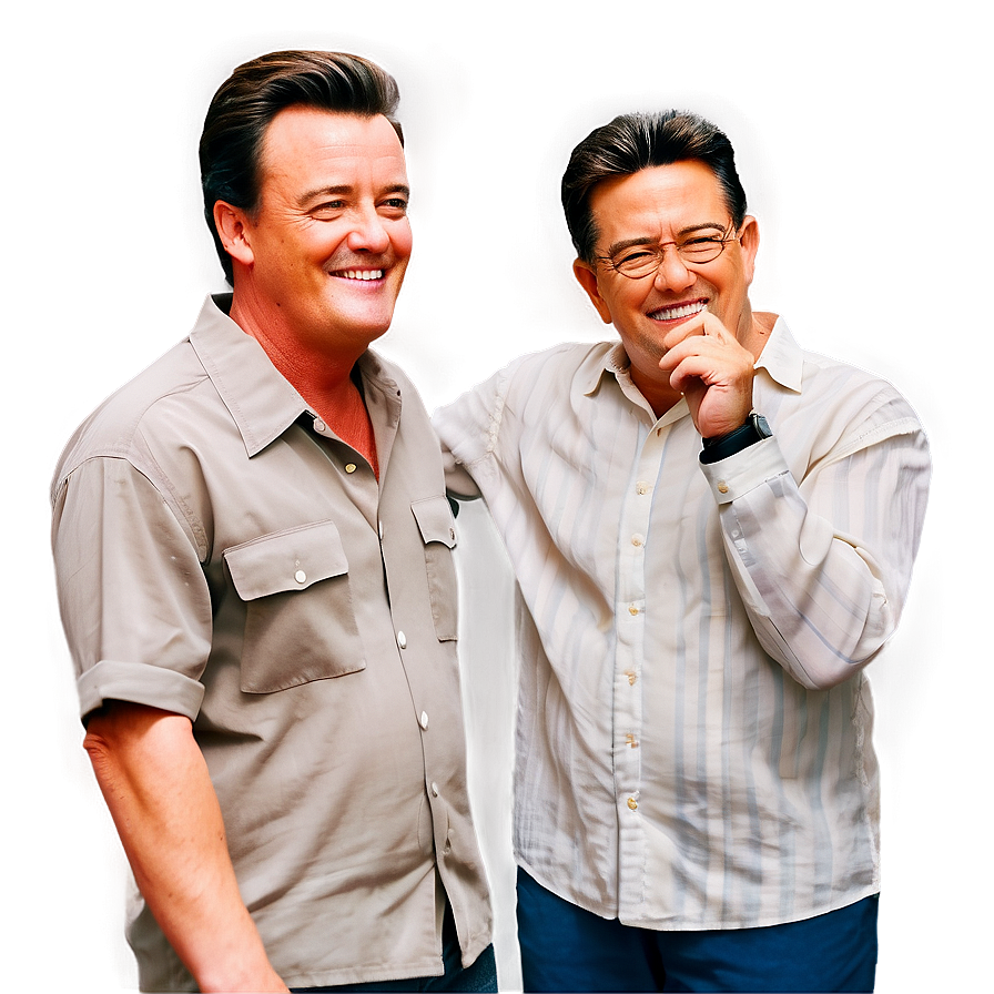 Chandler Bing And Richard Burke Png Oet PNG