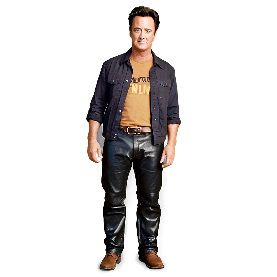 Chandler Bing Leather Pants Incident Png 06242024 PNG