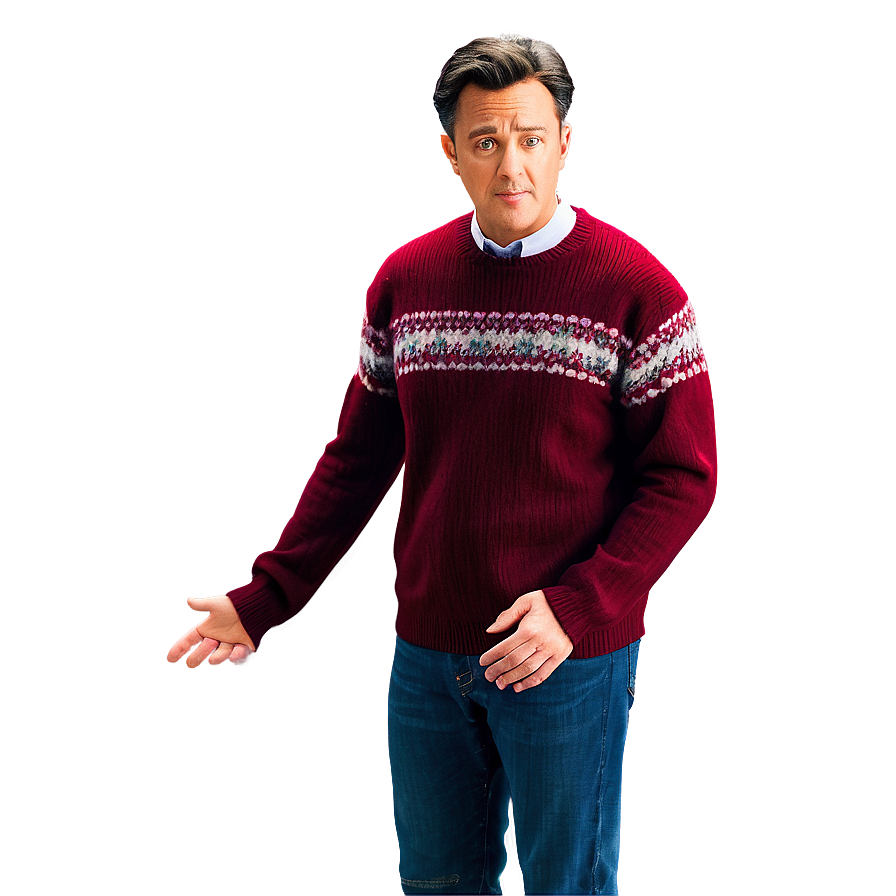 Chandler Bing's Red Sweater Png 06242024 PNG