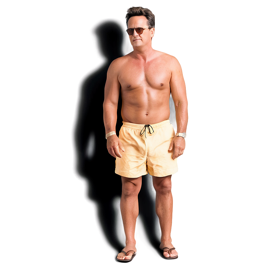 Chandler Bing Watching Baywatch Png Uuv89 PNG