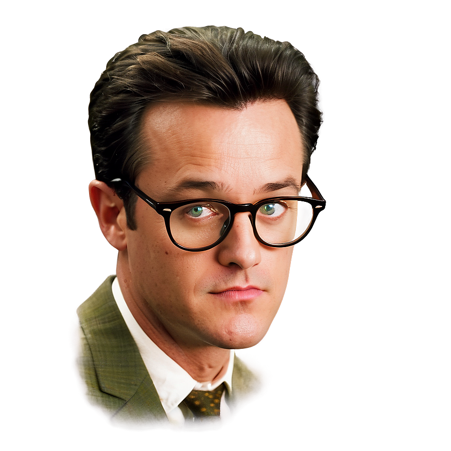 Chandler Bing With Glasses Png 06242024 PNG