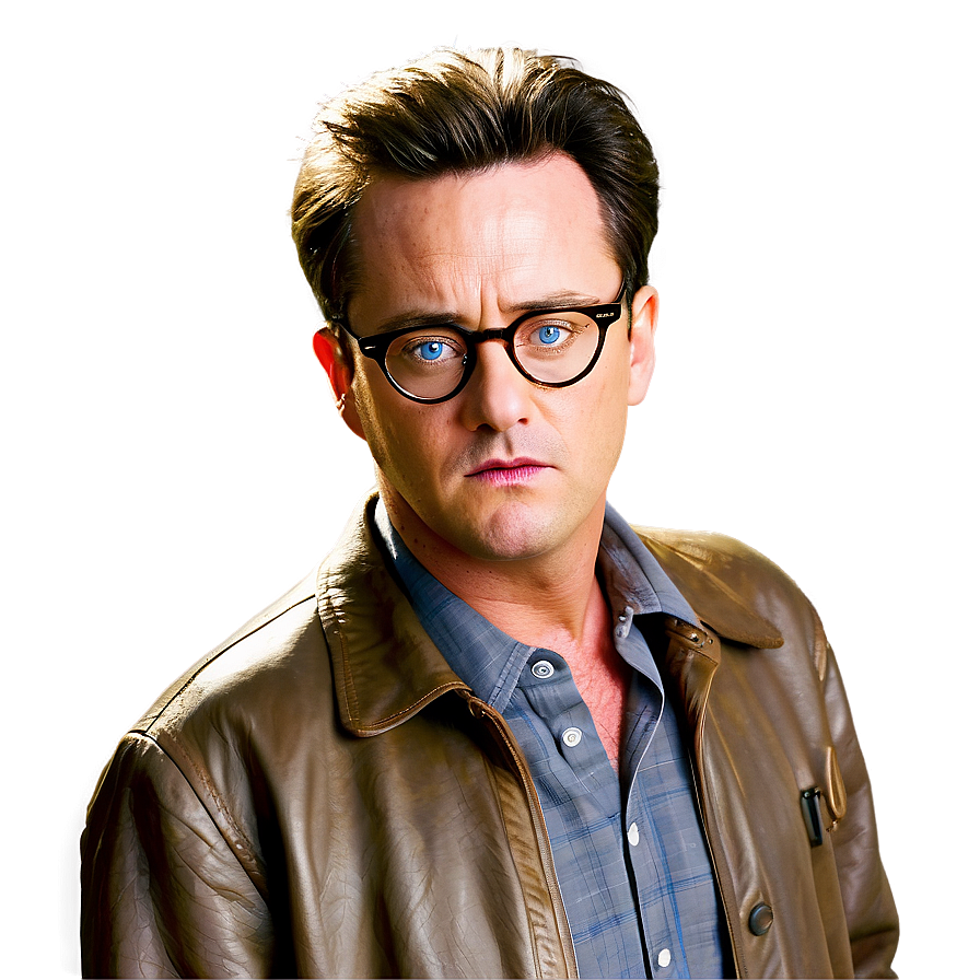 Chandler Bing With Glasses Png Qwj84 PNG