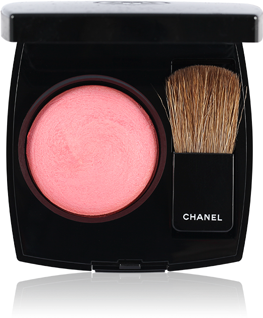 Chanel Blush Compact With Brush PNG