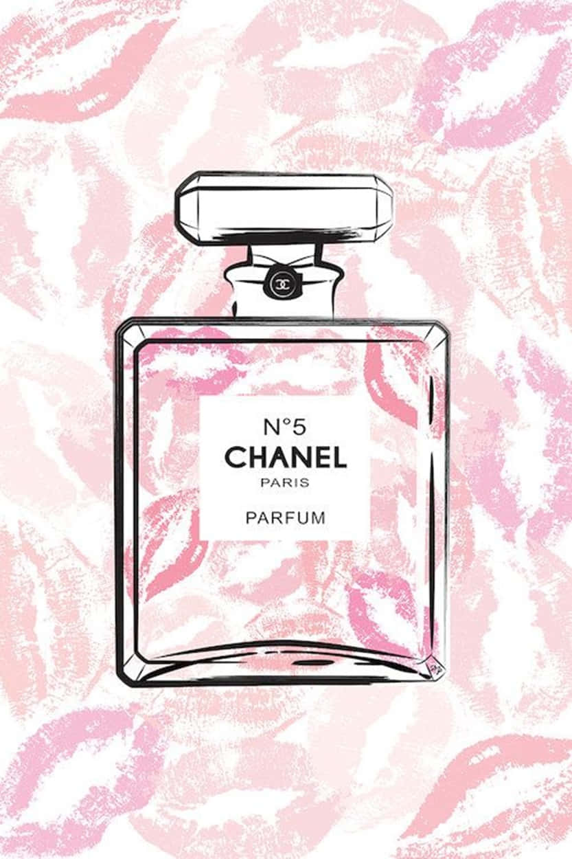 Chanel Girly No. 5 Fragrance Wallpaper