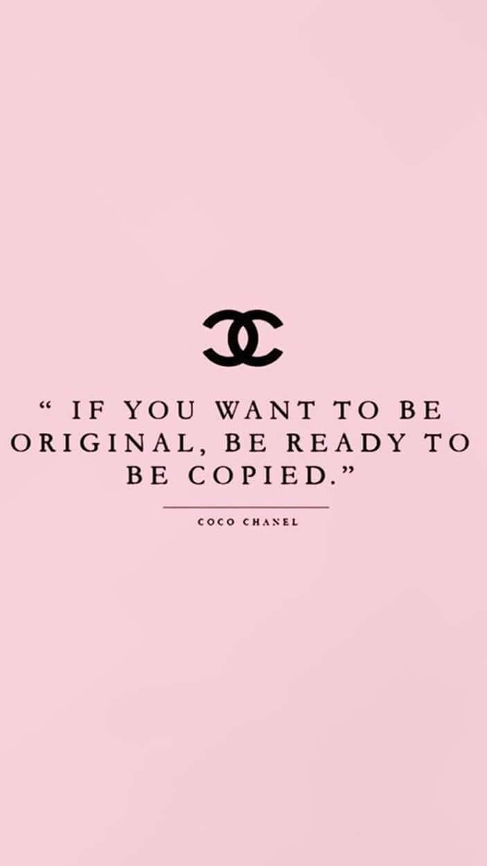 Klæd dig som en mode ikon med Chanel Girly design! Wallpaper
