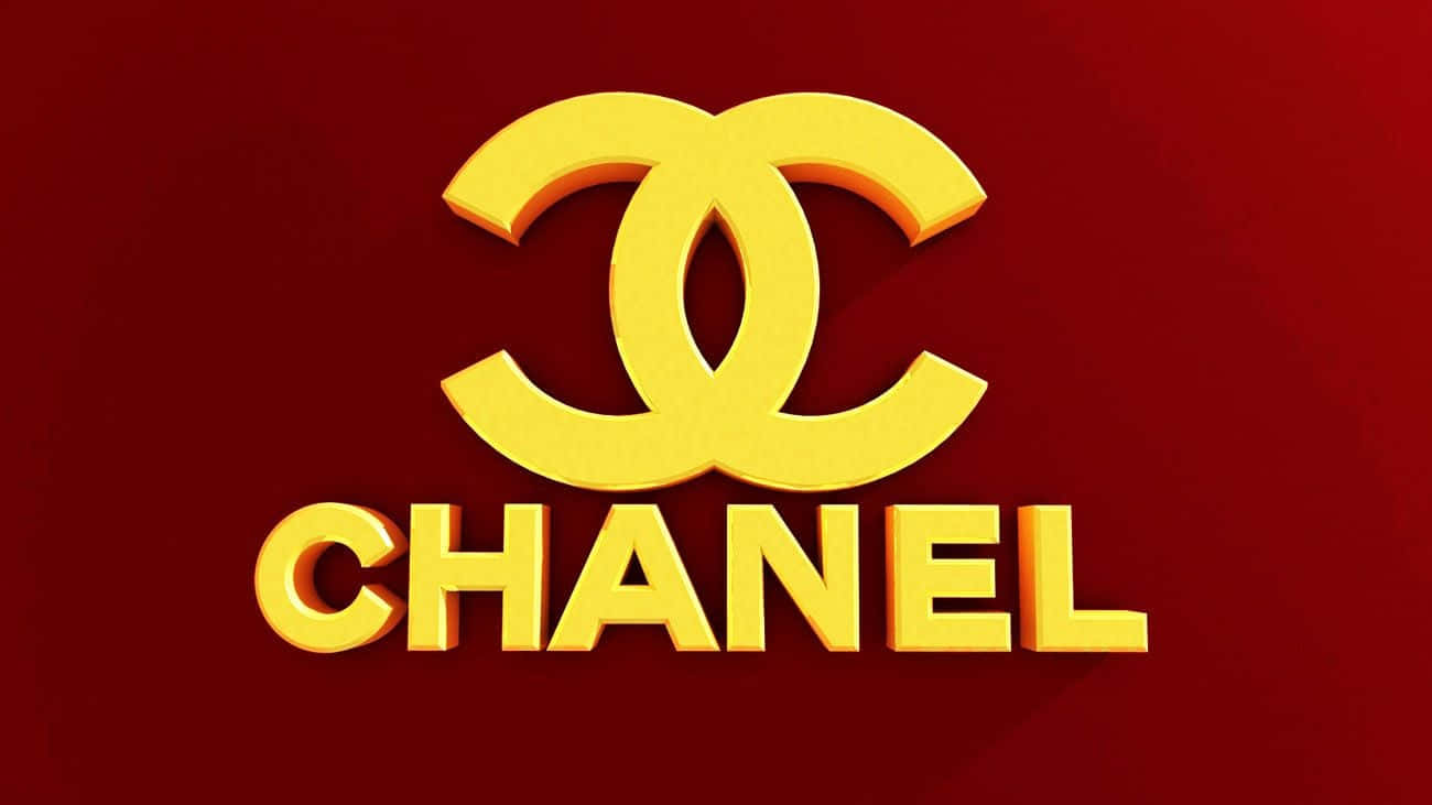 Logoclassico Di Chanel Su Uno Sfondo In Bianco E Nero.
