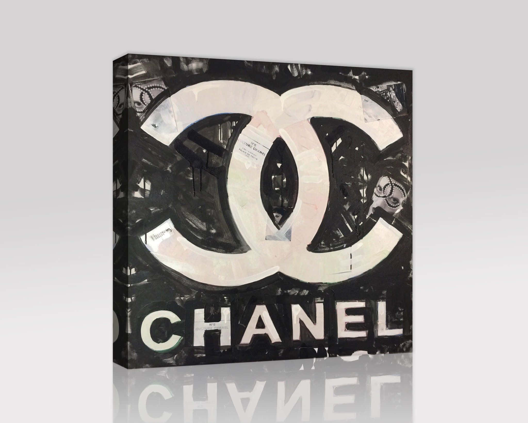Chanel Logo Against a Neutral Background
