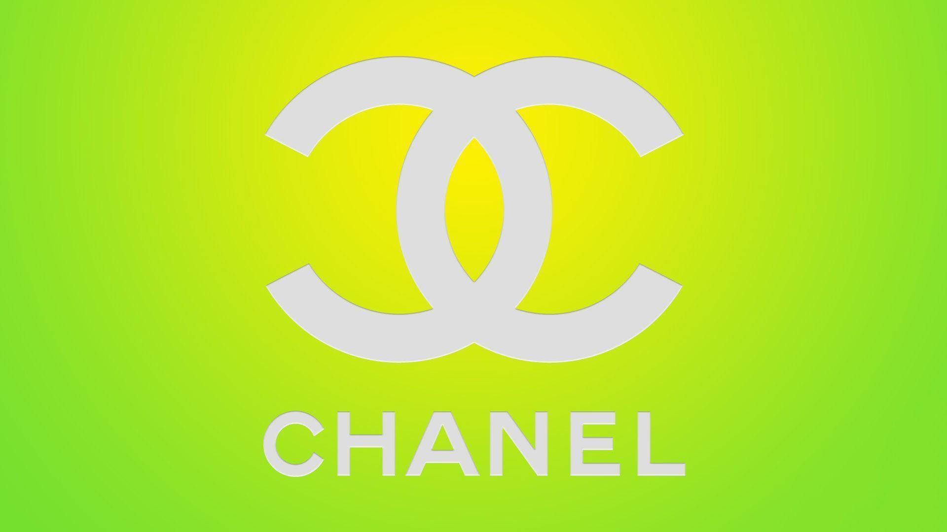 Chanel Logo Neon Green Wallpaper