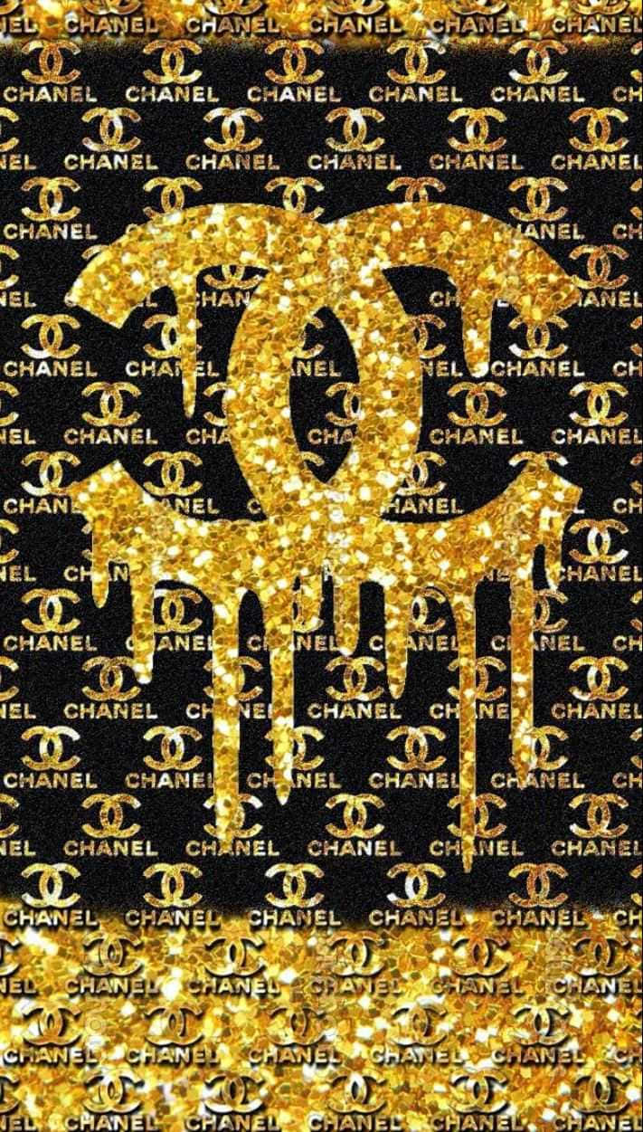 Bildklassisches Schwarz-weißes Chanel-logo