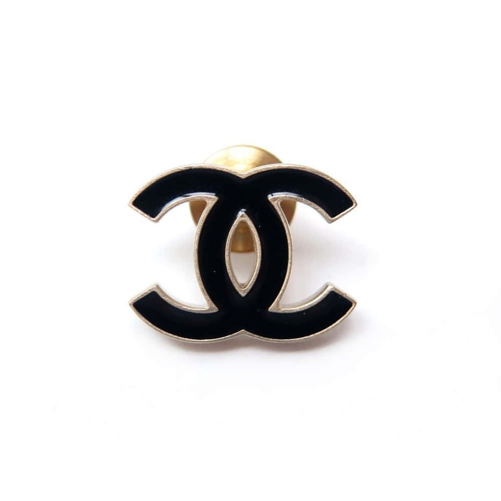 Chanel Enamel Pin - Black