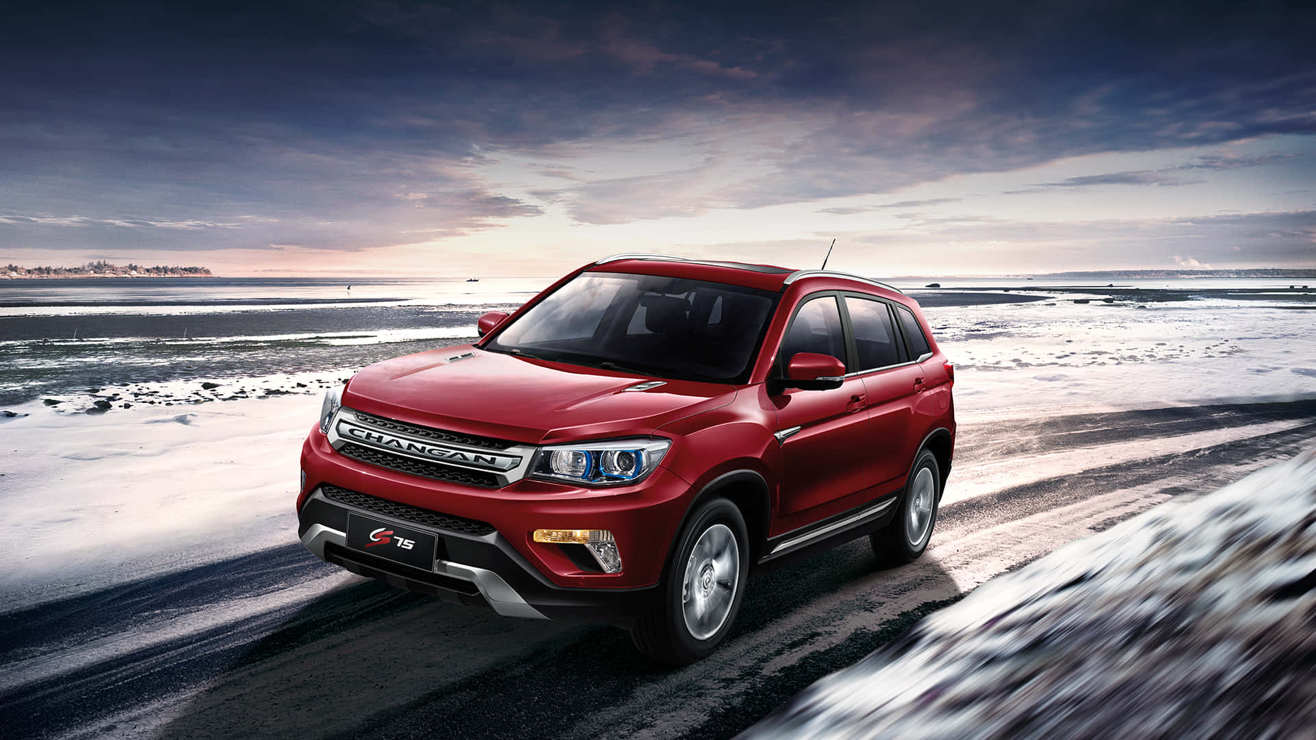 Changan Cs75 Winter Rit Achtergrond