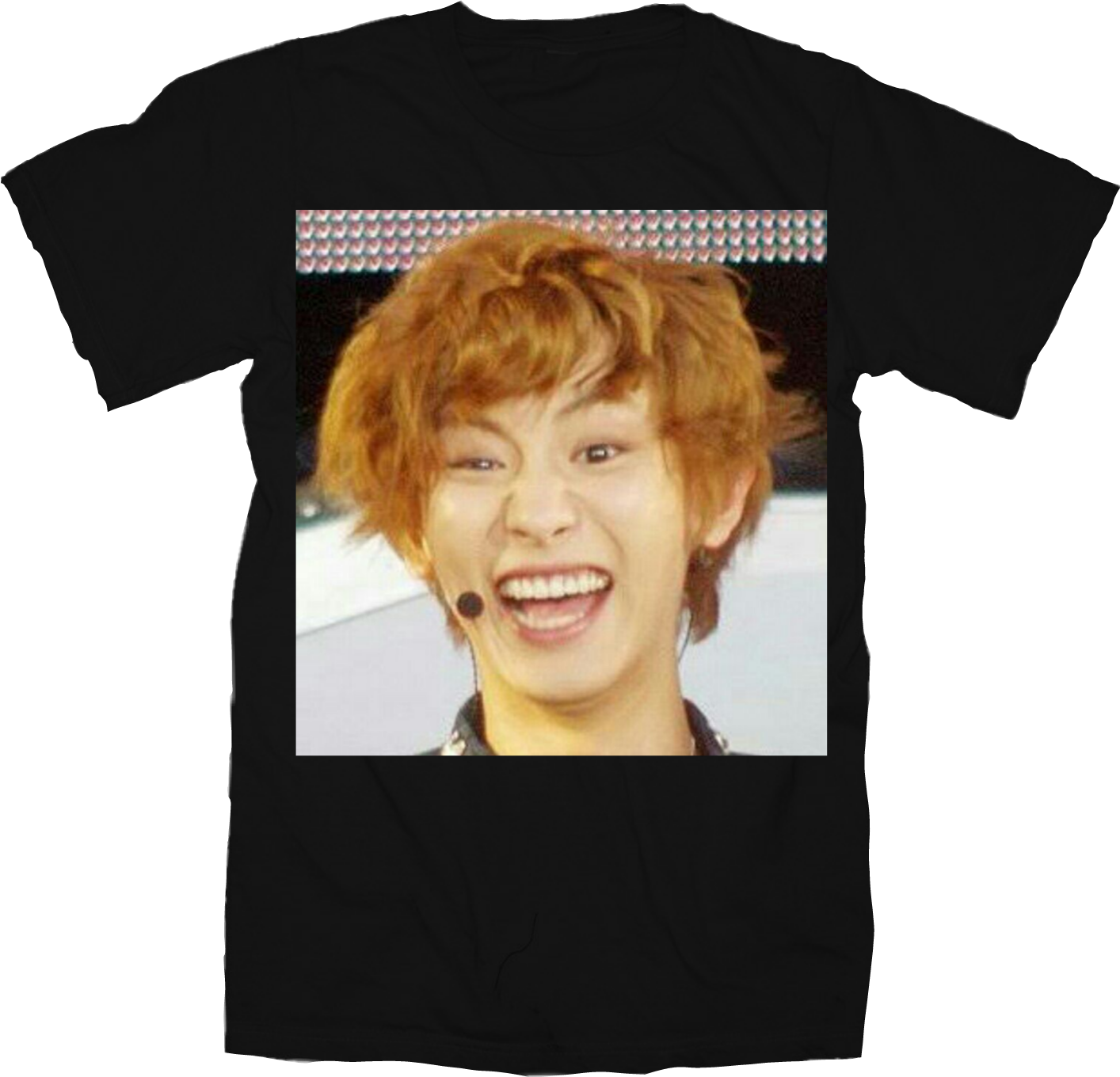 Chanyeol Laughing Printed Tshirt PNG