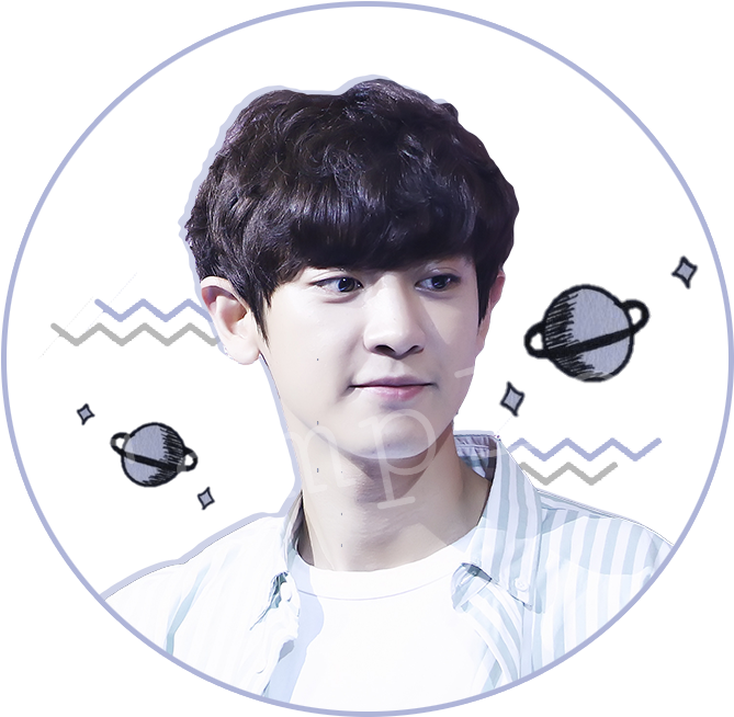 Chanyeol Portrait Circle Graphic PNG