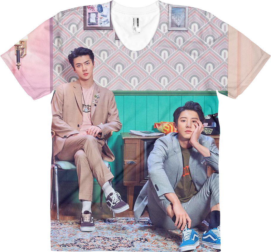 Chanyeol Retro Vibe Photoshoot PNG