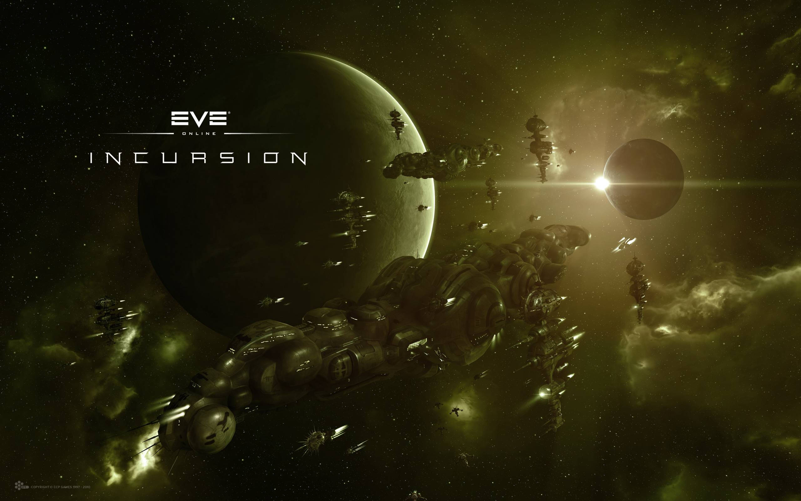 Chaos And Space Battles On Eve Online Wallpaper
