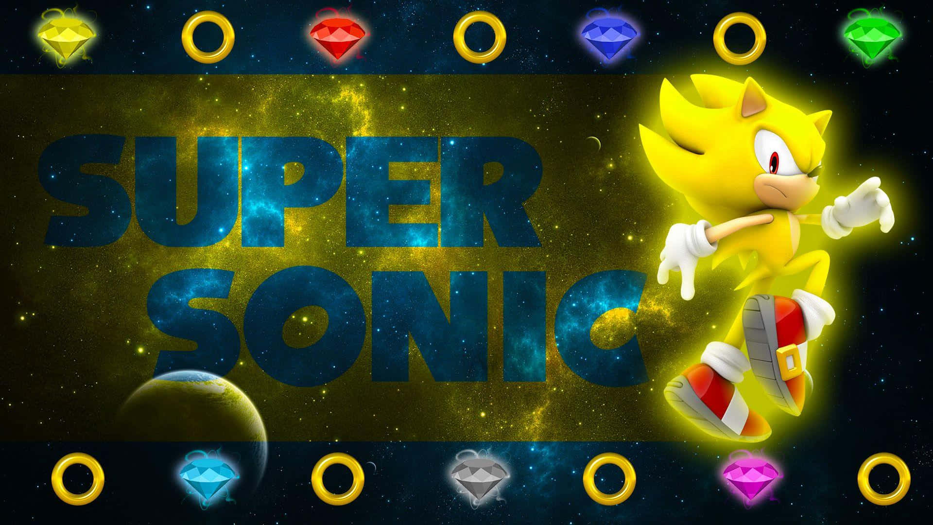 The Magnificent Chaos Emeralds in their Full Glory Wallpaper
