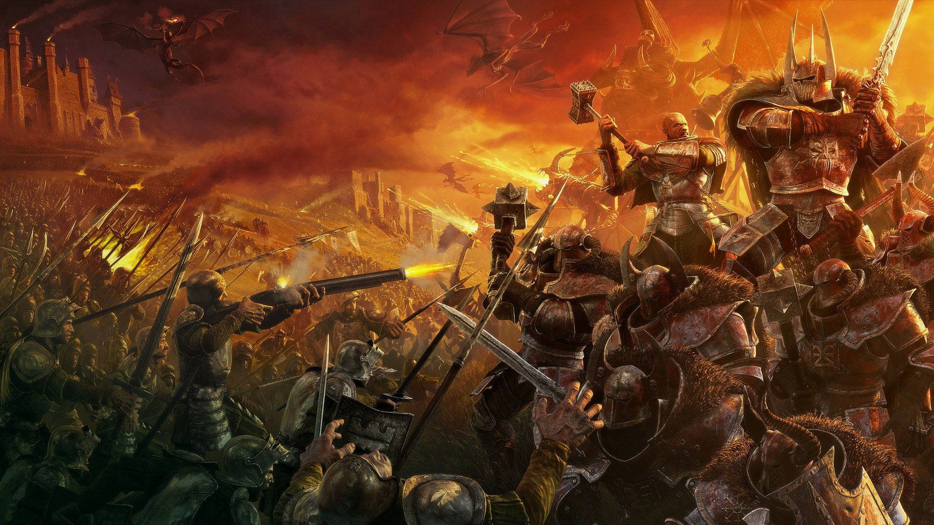 Chaos Vs Empire Warhammer 40k Wallpaper
