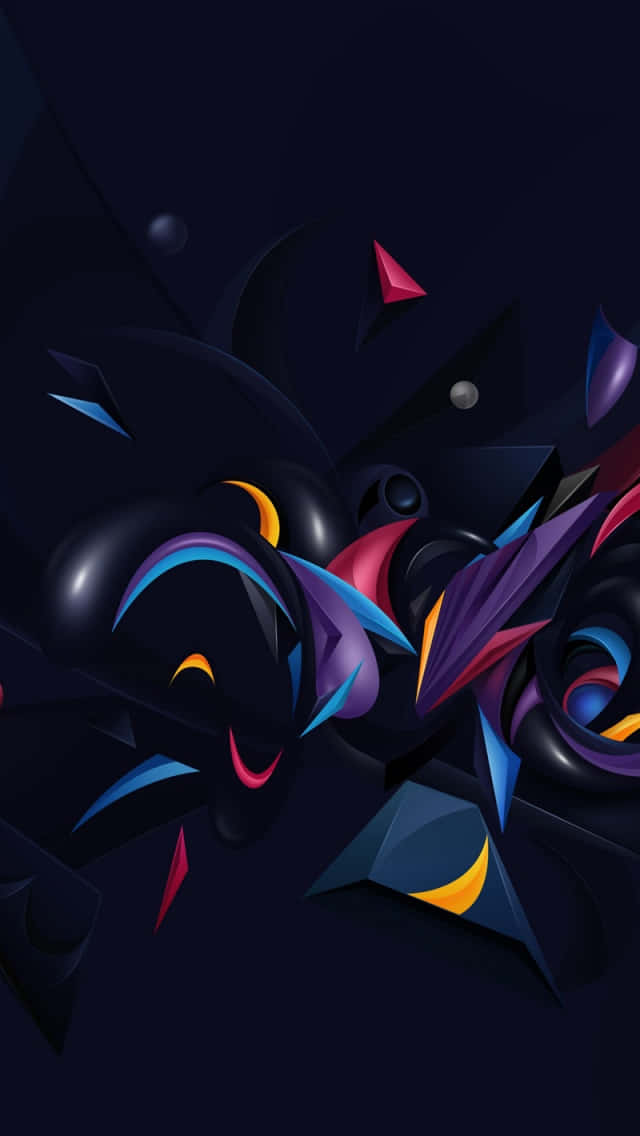 Abstract Art On A Dark Background Wallpaper