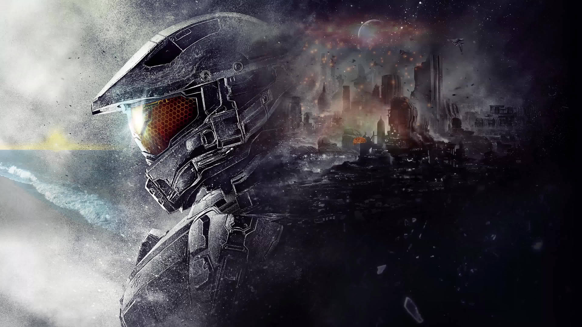 Chaotic City Halo Live Gaming Wallpaper