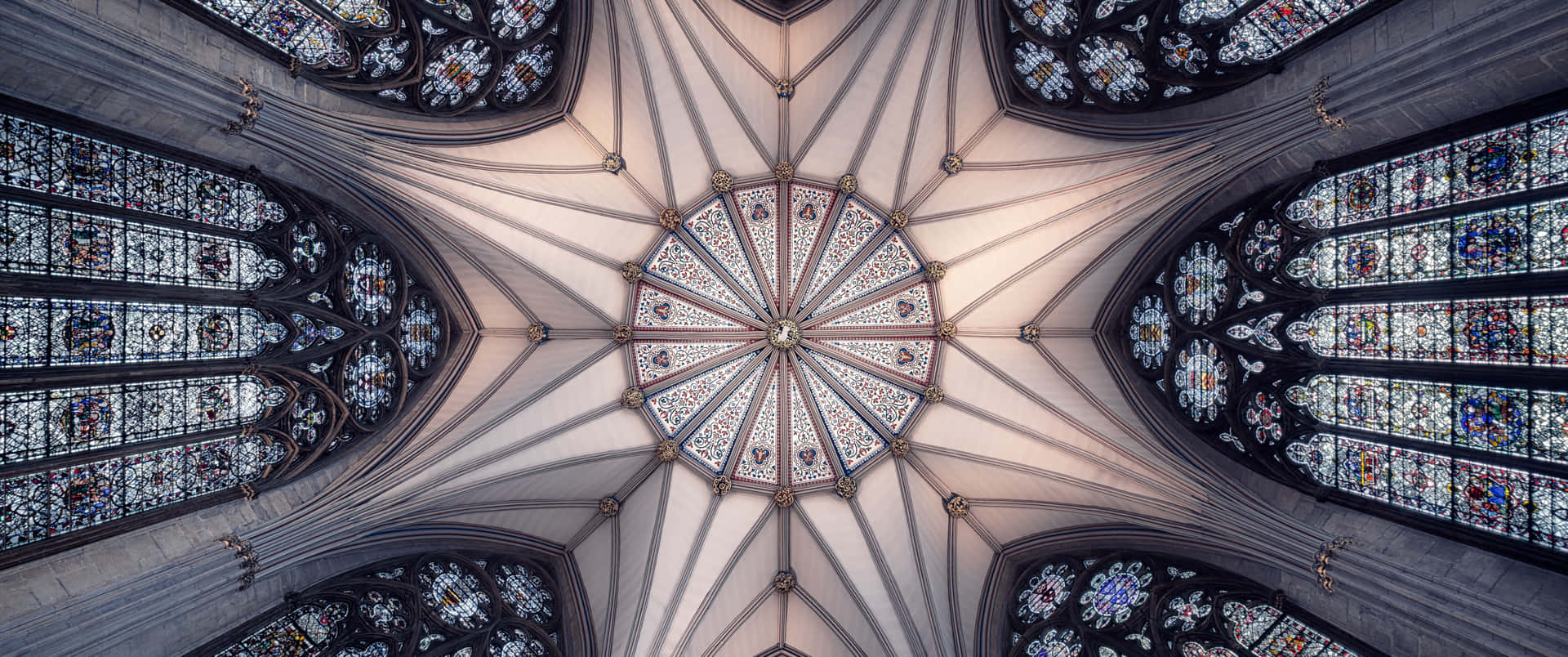 Chapter House Ceiling York Minster Cathedral Wallpaper