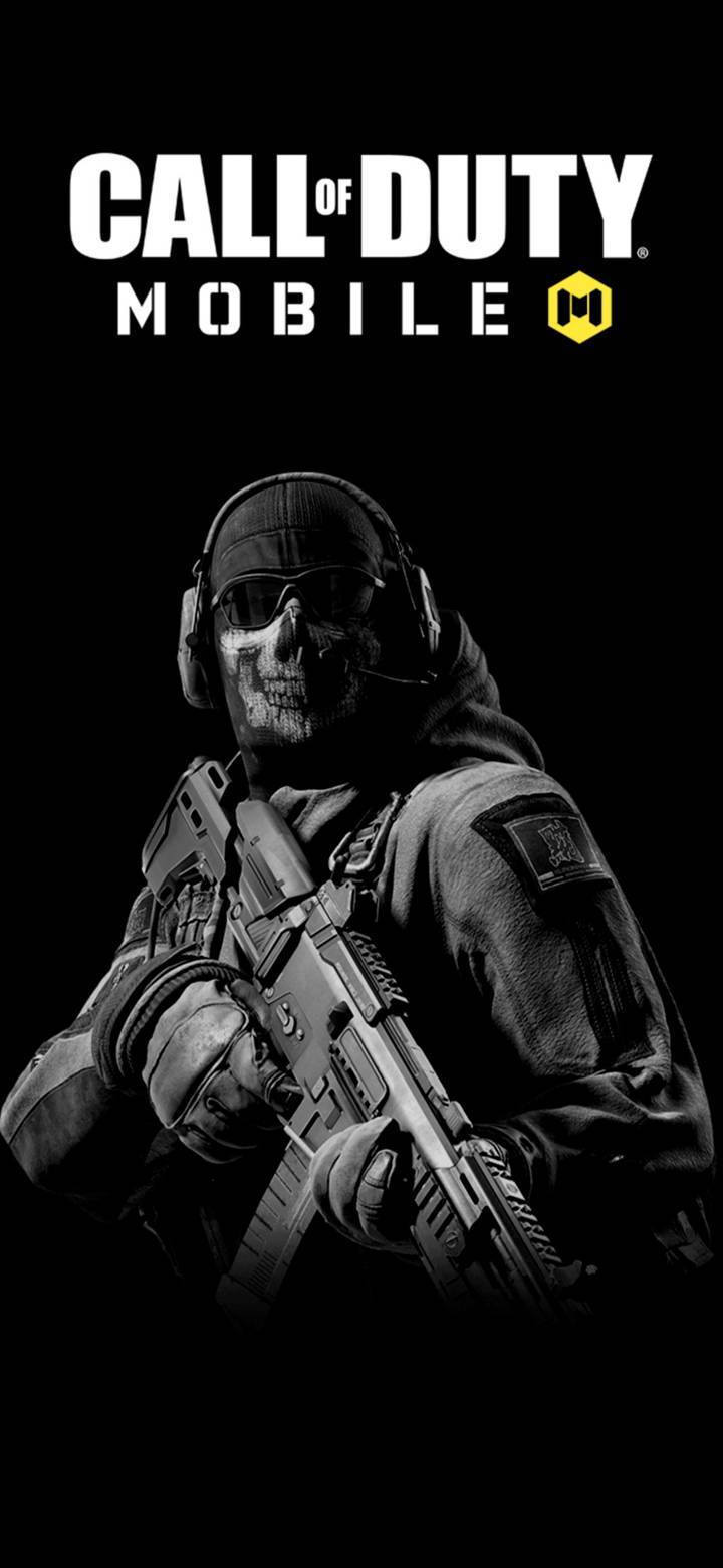 Character Banner With Call Of Duty Mobile Logo Wallpaper