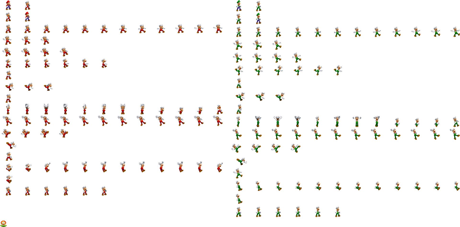 Character Sprite Sheet Animation Sequences PNG