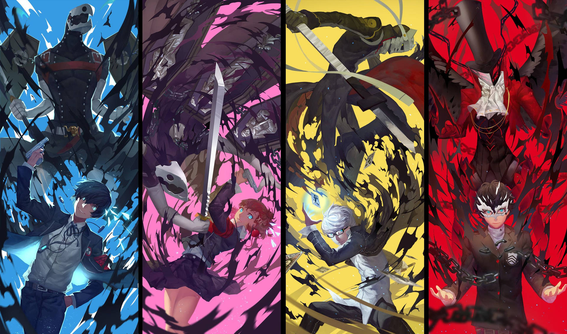 Characters And Initial Persona Wallpaper