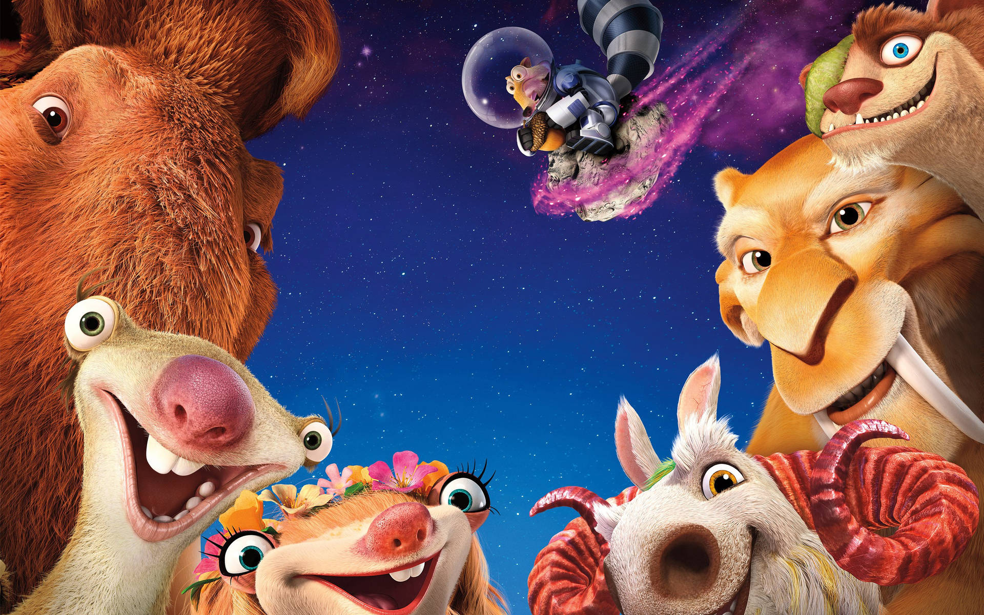 Characters From Ice Age Collision Course Wallpaper