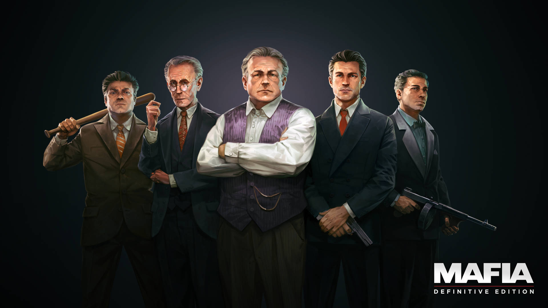 Characters From Mafia Definitive Edition Wallpaper