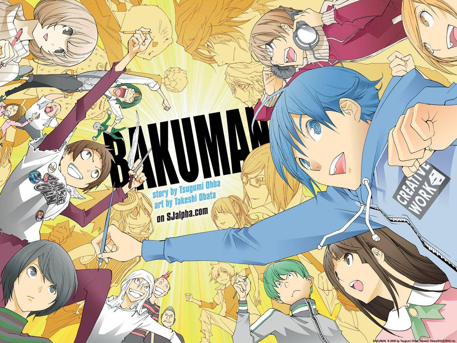 Characters In Bakuman Manga Series Wallpaper