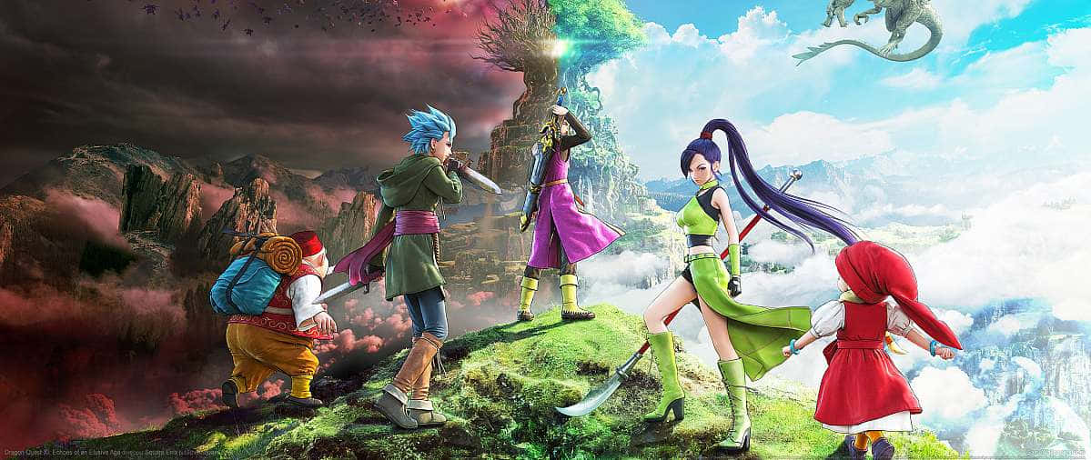 Characters In Dragon Quest Echoes Of An Elusive Age Wallpaper
