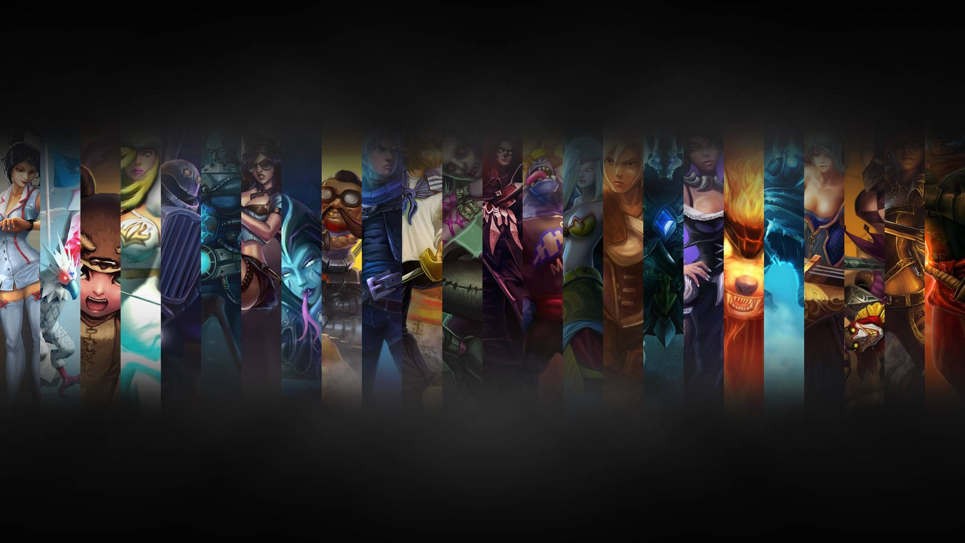 Characters In League Of Legends Desktop Wallpaper