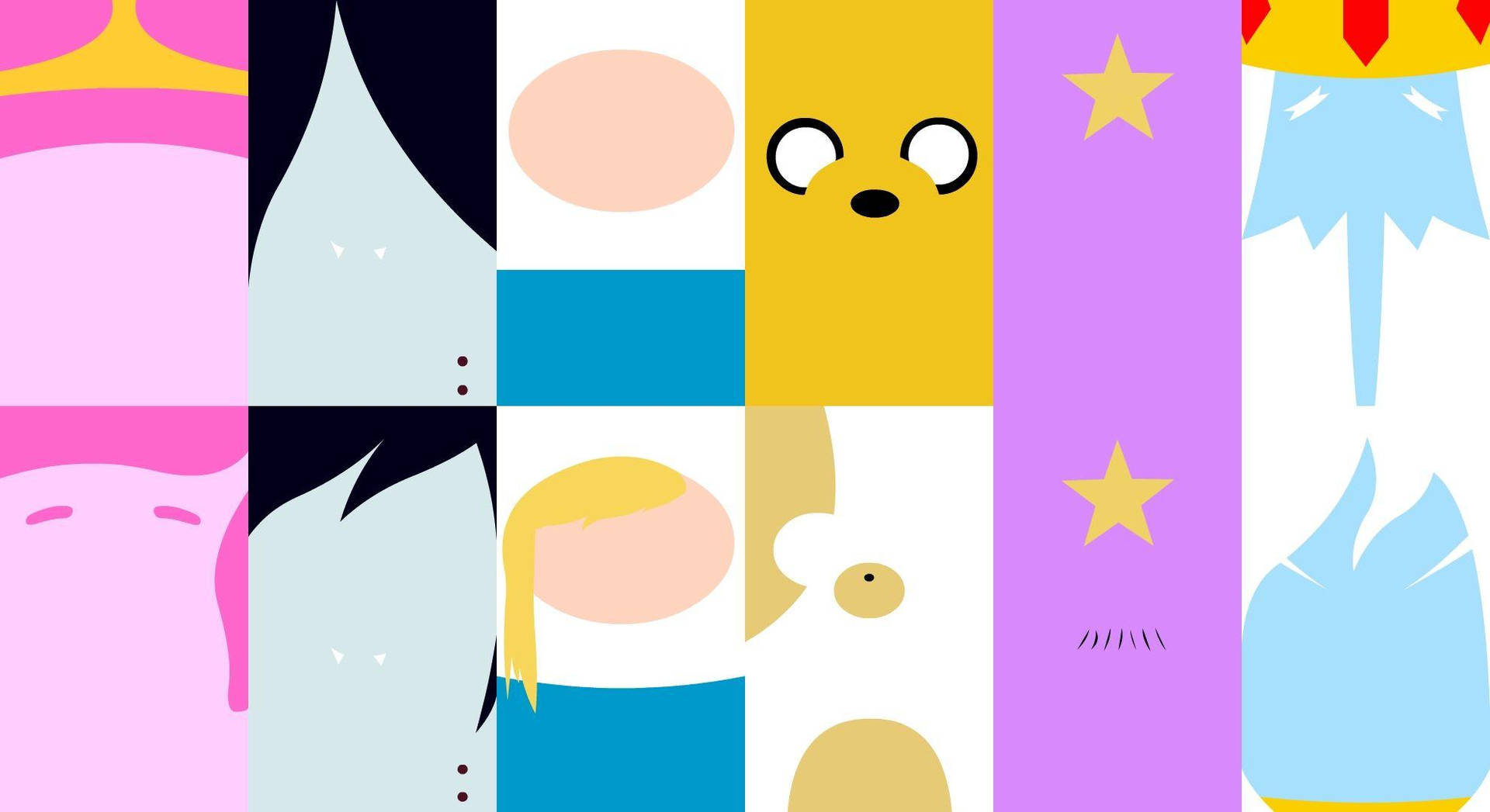 Characters Of Adventure Time Laptop Wallpaper