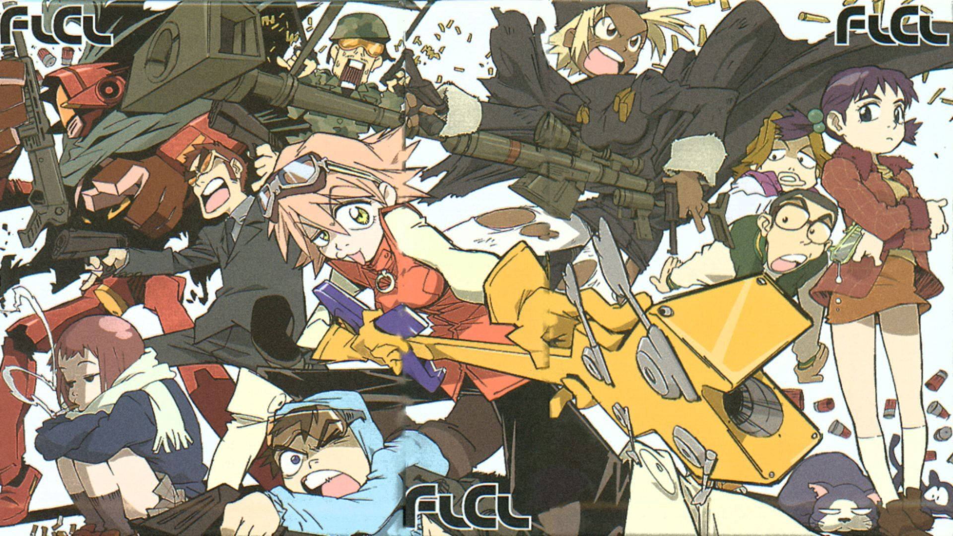 Characters Of FLCL Anime Wallpaper