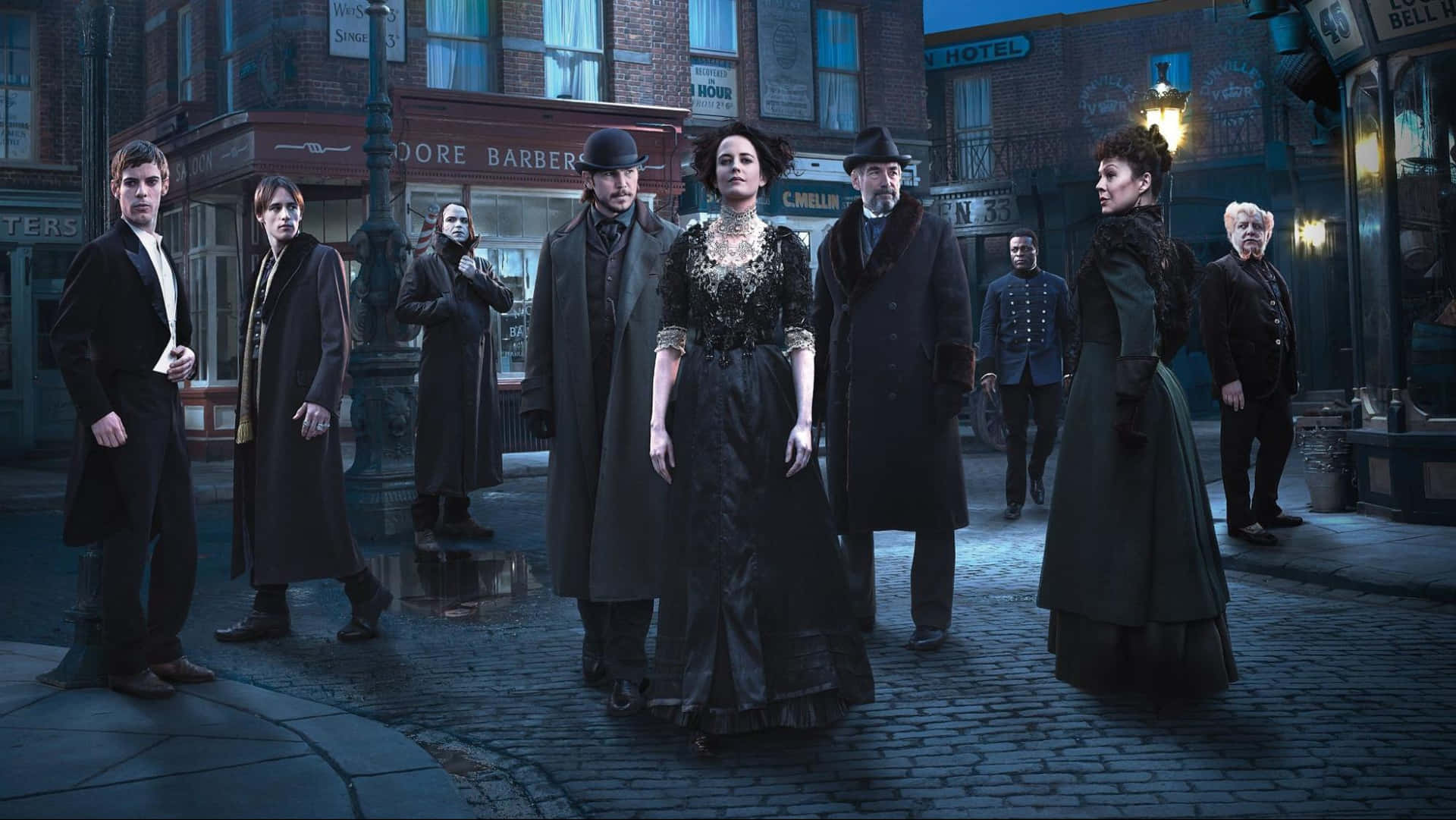 Characters Of Penny Dreadful In An Atrocious Place Wallpaper
