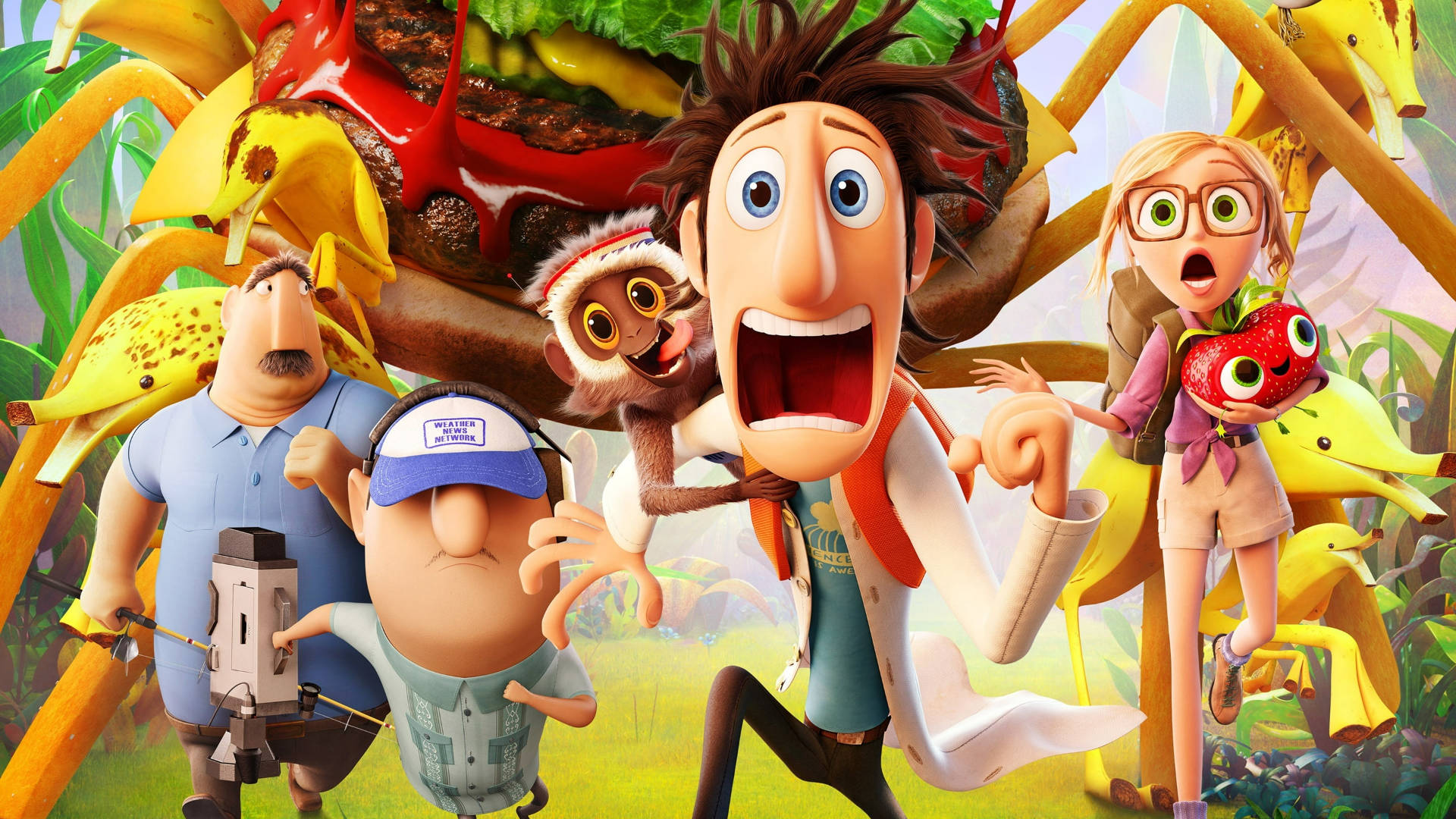Characters Running Cloudy With A Chance Of Meatballs 2 Picture