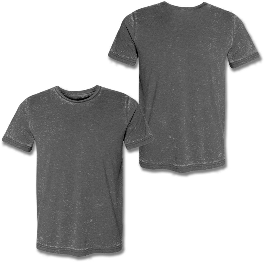 Charcoal Gray T Shirt Mockup PNG