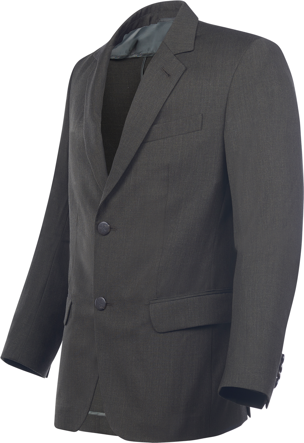 Charcoal Grey Mens Suit Jacket PNG