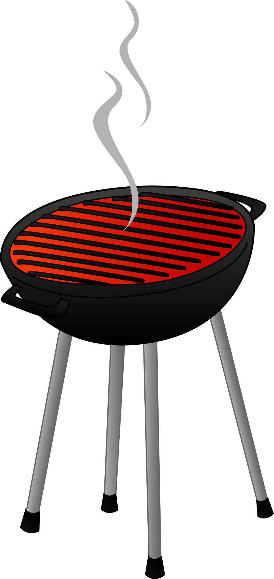 Charcoal Grill Cartoon Illustration PNG