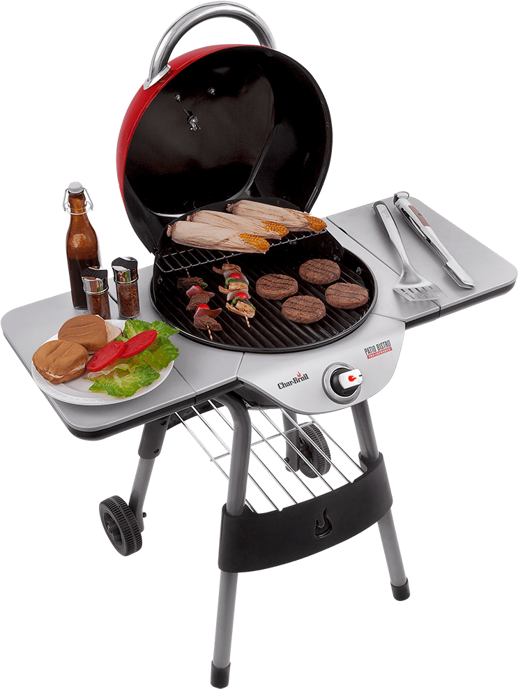 Charcoal Grillwith Food Preparation PNG