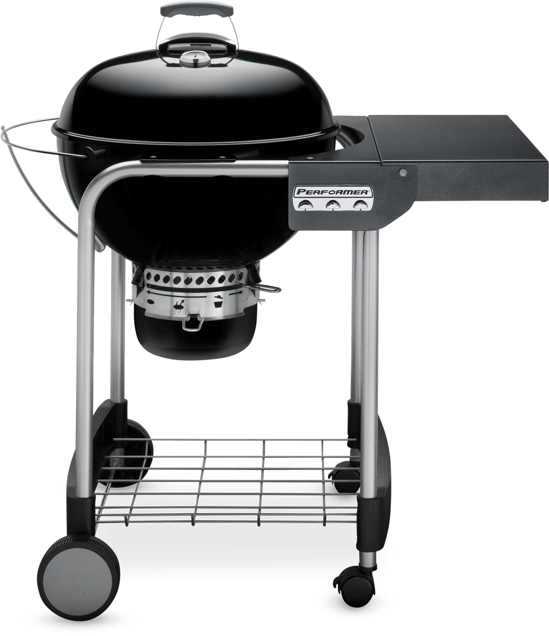 Charcoal Grillwith Side Table PNG