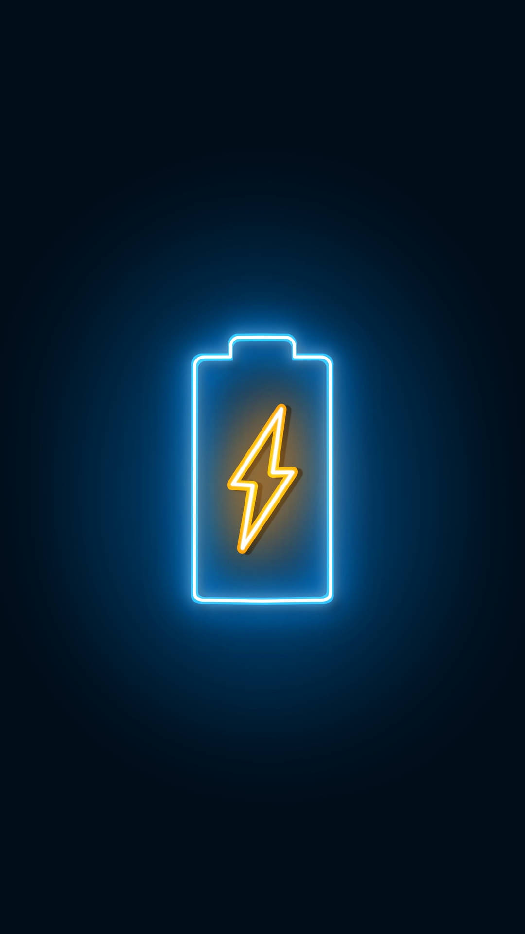 Ladebatterieneonästhetik Iphone Wallpaper